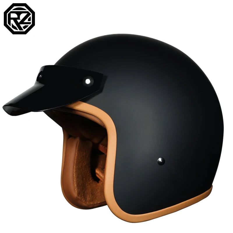 ORZ-508 motorcycle helmet, men's and women's retro cruise half helmet, pedal 3/4 helmet, all season universal