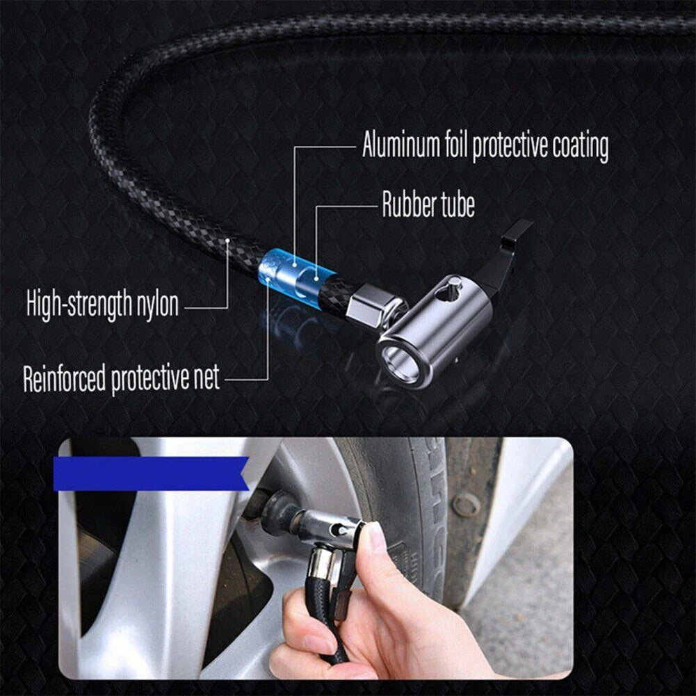 12V Portable Dual Cylinder Air Pump Heavy Duty Car Truck Air Compressor 150PSI Car Digital Tyre Inflator Tyre Inflatable Pump