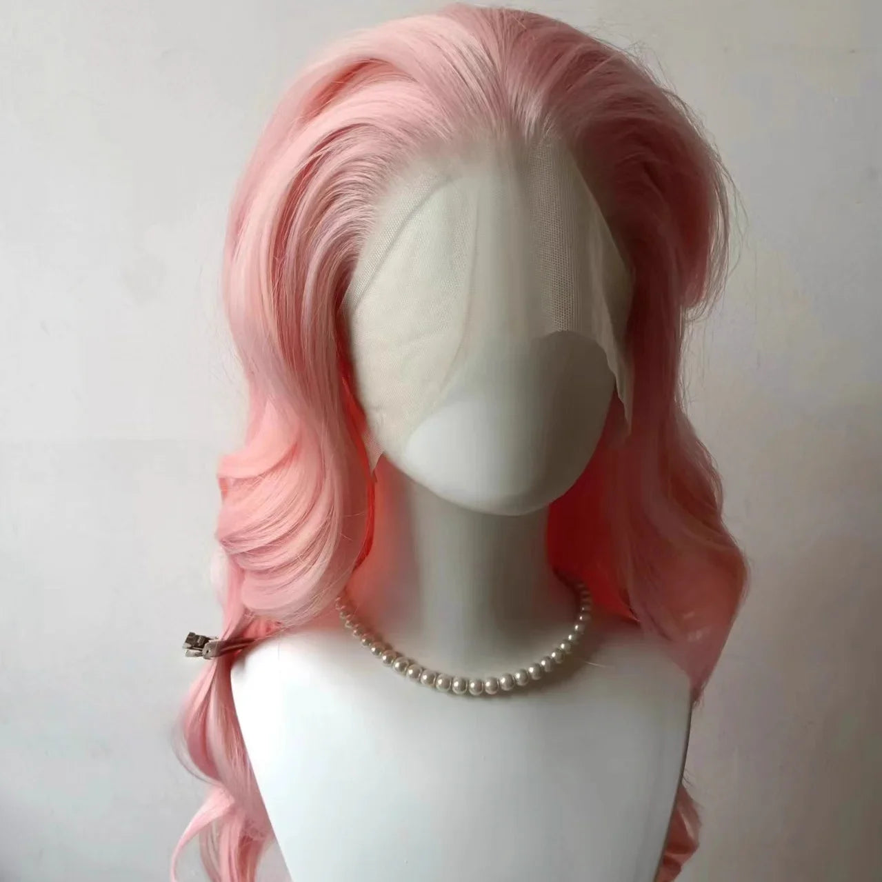 White Lace Front Wig for Women 13x4 Long Wavy Hair Wig for Women High Temperature Fibers Glueless Synthetic Lace Wigs Cosplay