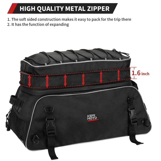 Motorcycle Travel Luggage Tour-Pack Rack Bag Soft Trunk Bag for Touring Road King Street Glide Road Glide Motorcycle Accessories