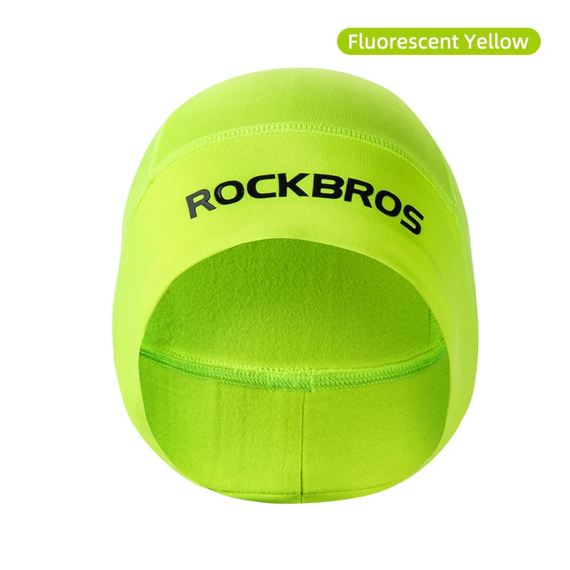 ROCKBROS Winter Warm Cycling Hats Outdoor Sports Thermal Fleece Biker Caps Windproof MTB Road Skiing Hiking Cycling Headgear Hat