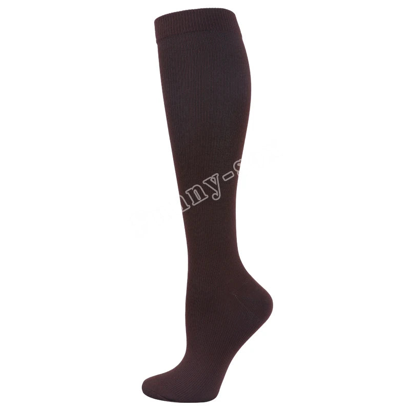 Unisex Compression Socks Leg Relief Pain Knee Medical High Stockings Pressure Support Stretch Pressure Circulation Socks 1 Pair