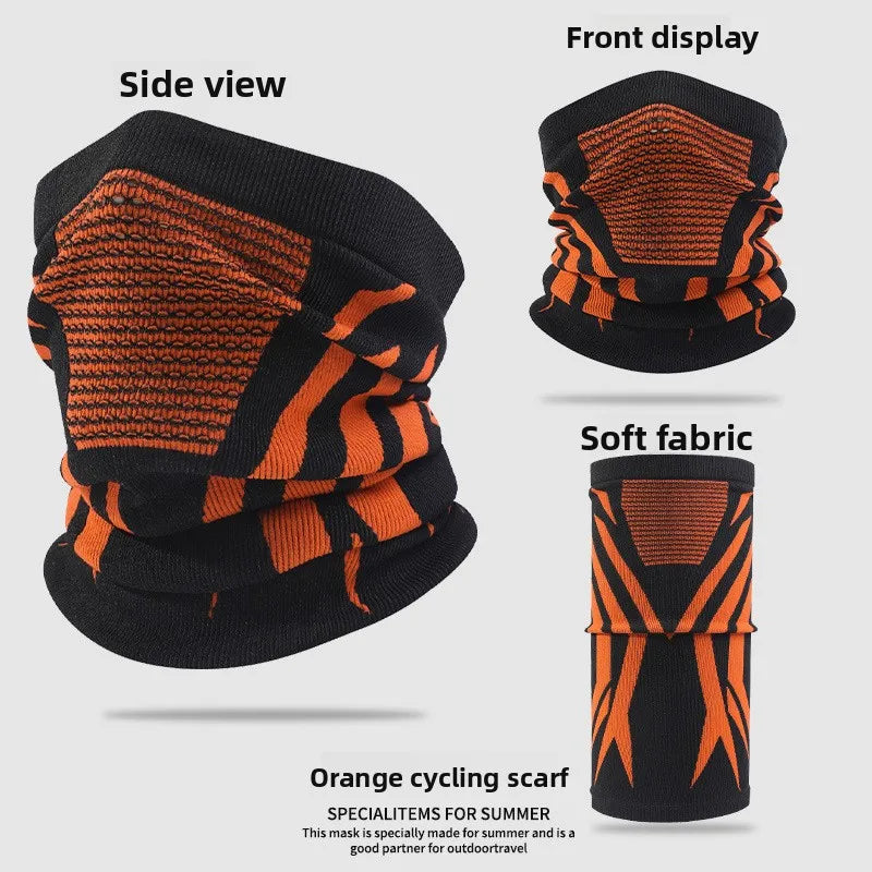 Motorcycle Balaclava Winter Neck Warmer Windproof Face Mask Cold Protection Seamless Scarf Ear Cover Breathable Riding Outdoor