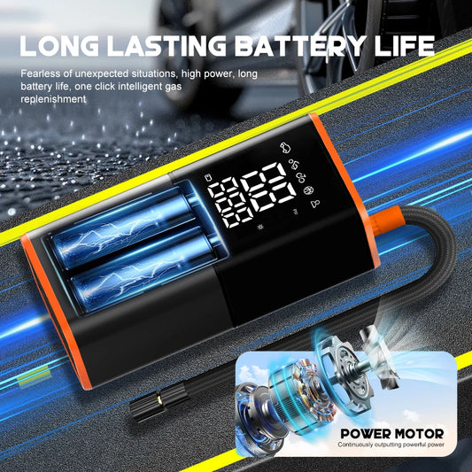 ABS Car Tyre Inflator Portable Air Compressor Car Inflatable Pumps Air Pump Suitable For Inflating Car Motorcycle Bicycle