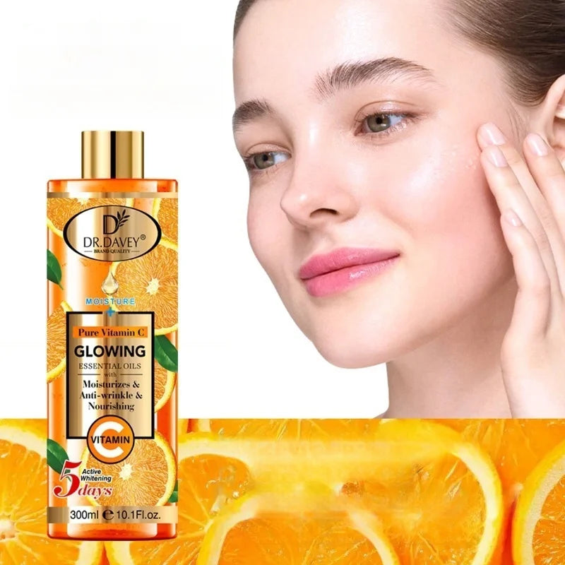 300ml Dr.davey Vitamin C Skin care oil moisturizes and nourishes skin large capacity full body essential oil