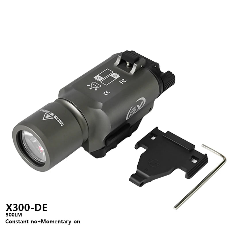 US Warehouse Metal SF X300 X300U Ultra Pistol Scout Light Tactical Rifle Airsoft Hunting Weapon Flashlight for 20mm Rail