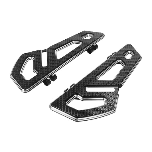 Motorcycle Front Driver Floorboards Foot Boards CNC Aluminum For Harley Touring Road King Softail Dyna FLD