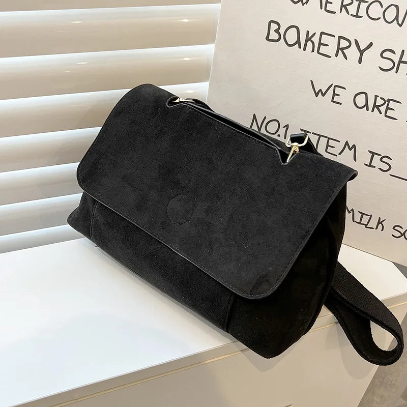 Winter Fashion Luxury Shoulder Bags For Women Retro Pu Leather Flap Crossbody Bag Lady Messenger Handbag Clutch Purse