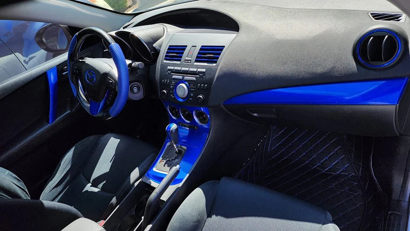 Premium Candy Gloss Metal Dark Blue Vinyl Car Wrap Adhesive Film Decal with Air Release Bubble