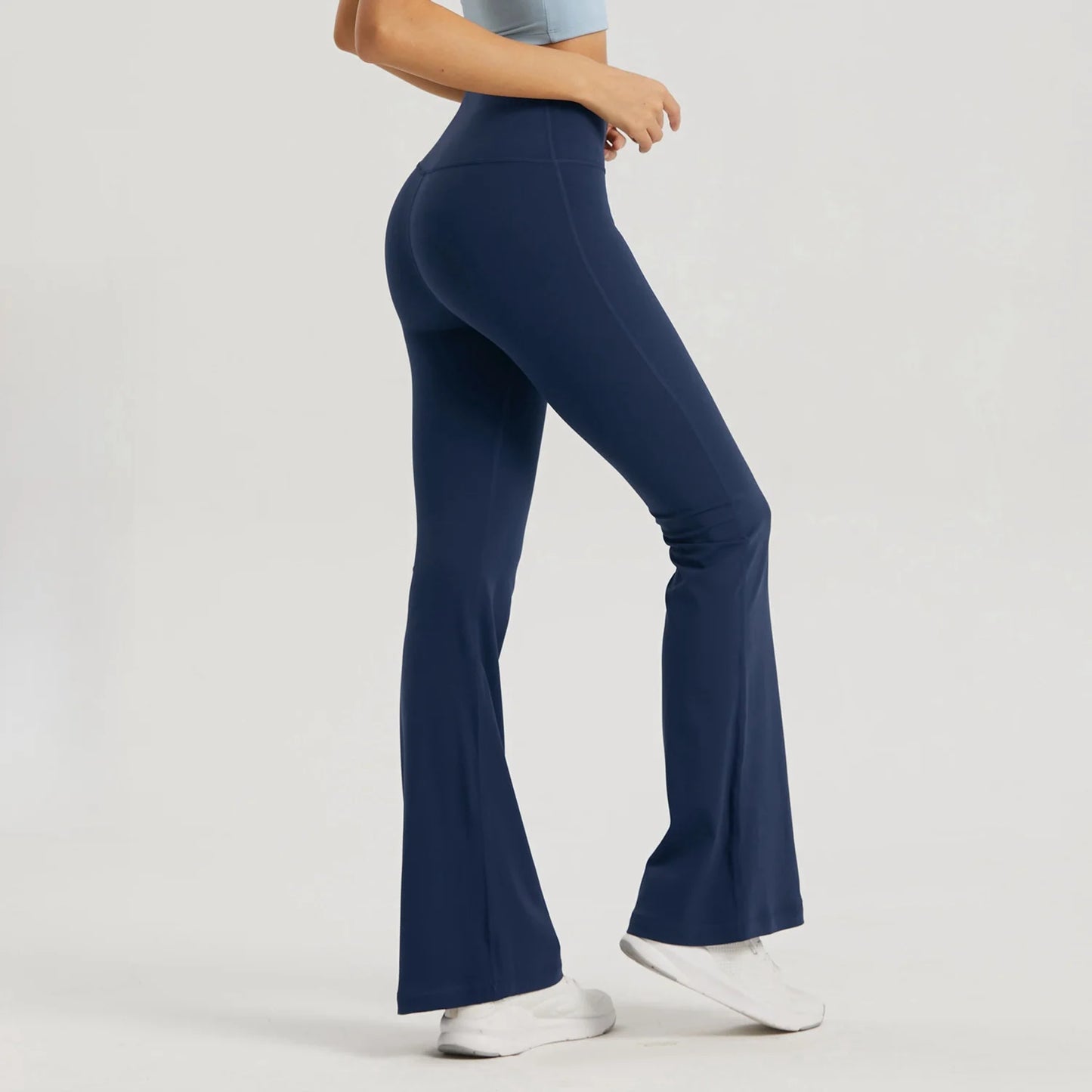 Yoga Flared Pants Women Naked Feel Fashion Casual Butt-Lifting High Waist Sports Leggings Fitness Workout Wide-Leg Pants
