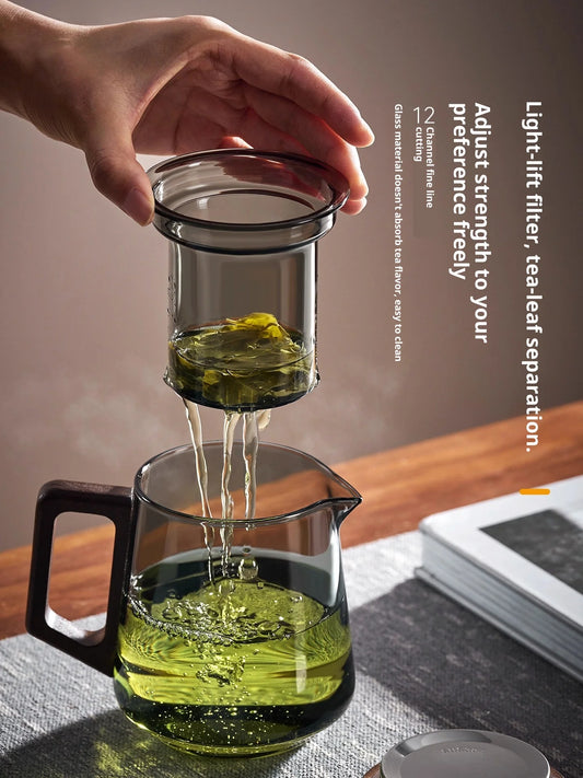Gianxi Teapot Home Glass Teapot 2025 New Tea Cup Tea Separation One Person Boiling Teapot
