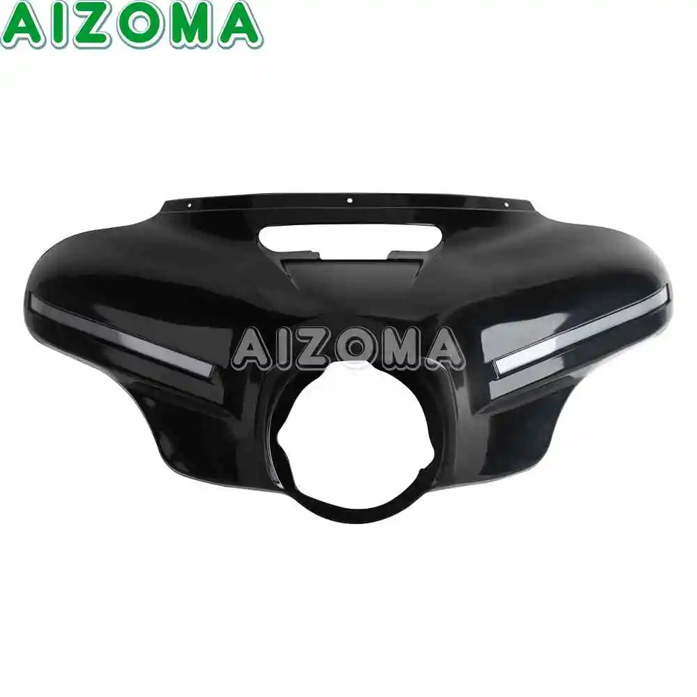 12V Motorcycle Bawting Fairing LED Front Light Mask Cowl Cover For Harley Street Glide CVO SE FLHXSE FLHXST FLHX/I FLHXS 2014-24