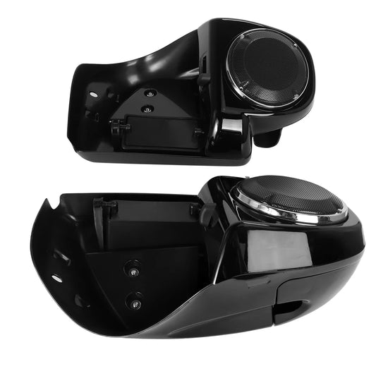 Motorcycle Lower Vented Fairing 6.5" Speakers Boxes Pod For Harley Touring Road Glide Electra FLHX FLTRX FLHTK 2014-2024