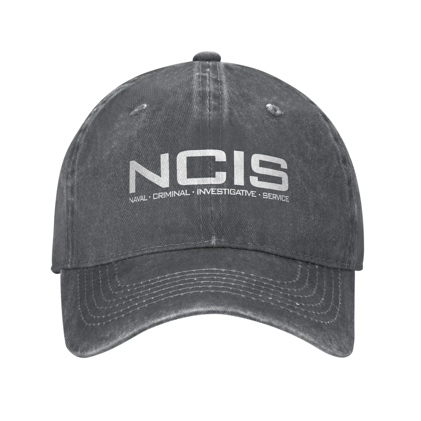 NCIS Naval Criminal Investigative Service Baseball Cap Retro Distressed Washed Sun Cap Unisex Outdoor Unstructured Soft Hats