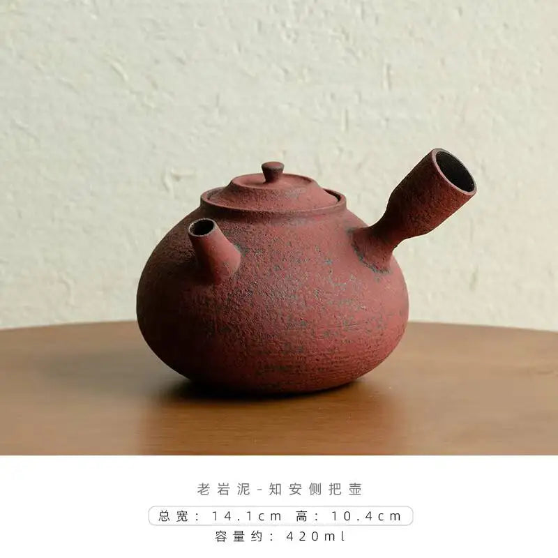 Antique Dunhuang Charcoal Tea Fire Stove Japanese Coarse Pottery Cooking Teapot Water Boiling Pottery Kettle Fire Warmer Wine