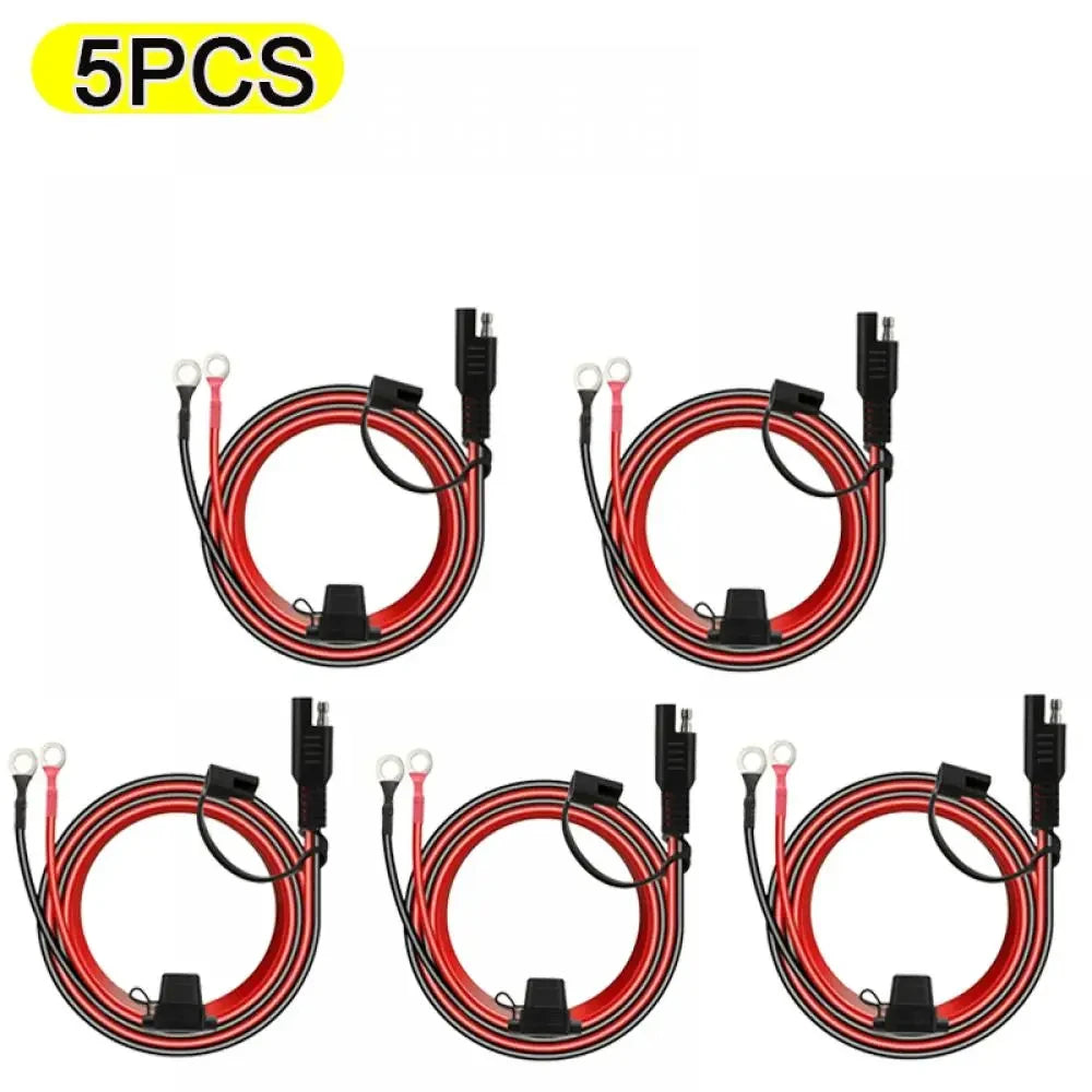 12V Charger Cable 16AWG Ring Terminal SAE to O Ring Connecters Extension Cord Cable Connector for Battery Charger/Maintainer