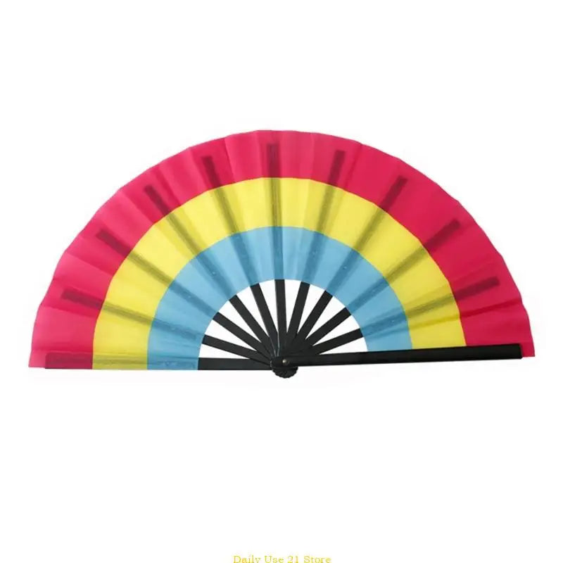Rainbows Folding Fan Colourful Fan LGBTs Gay Prides Party Summer Music Festival