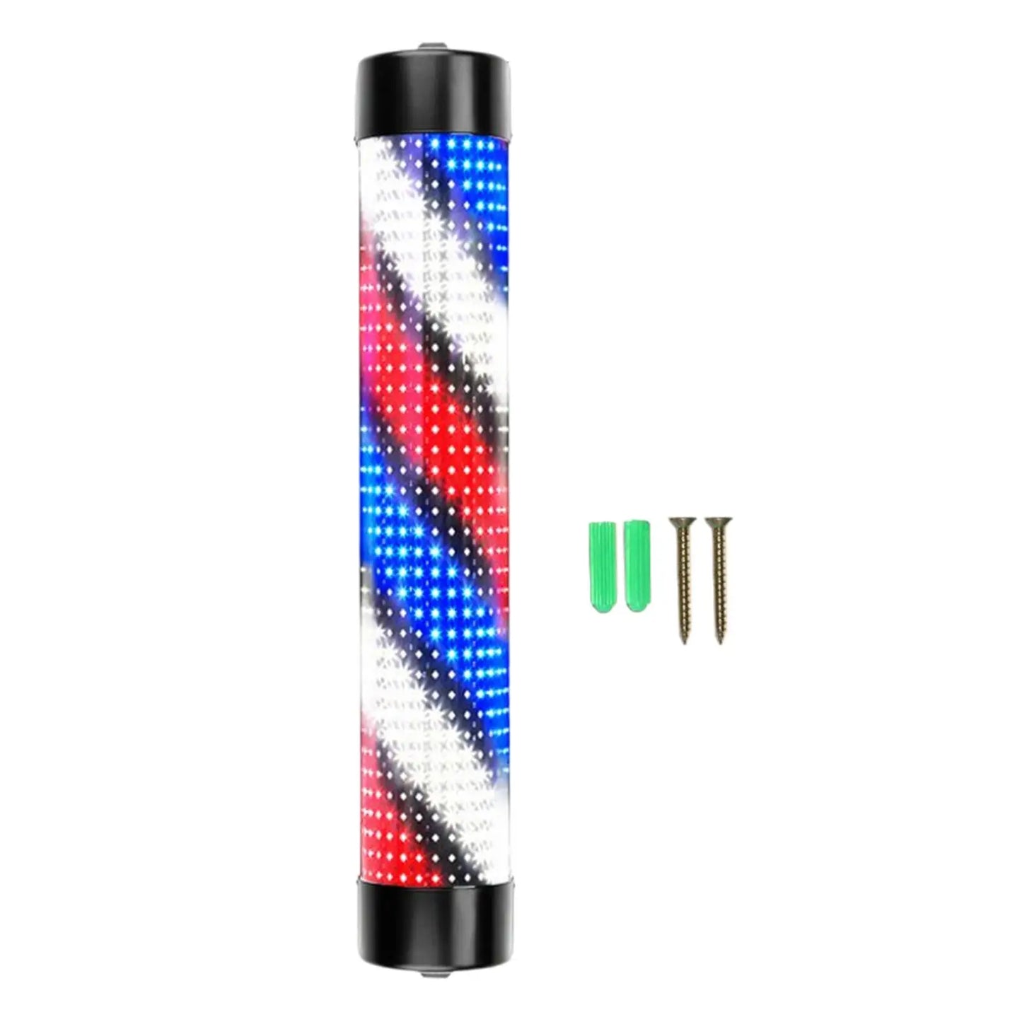 Rotating Barber Rod Lights Barber Shop Pole Waterproof Hair Salon Indoor Neon Signs Wall Mounted Hairdressing Stripes Lights
