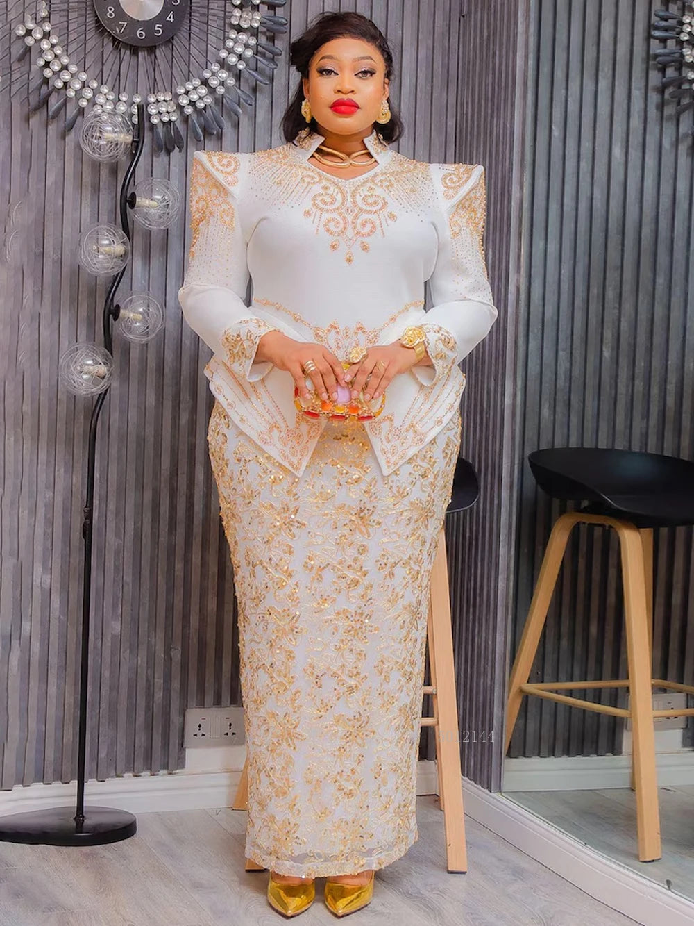 Party Evening Dresses Elegant Women Luxury Bodycon Maxi Dress Long Sleeve Robes Africa Clothes Birthday Wedding Prom Ladies Gown