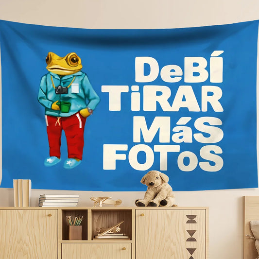singer Bad b-Bunny DeBi TiRAR MaS FOToS d-dtmf flag Room Dorm Camping Party Art Style Garage Bar wall Picnic Decoration Banner