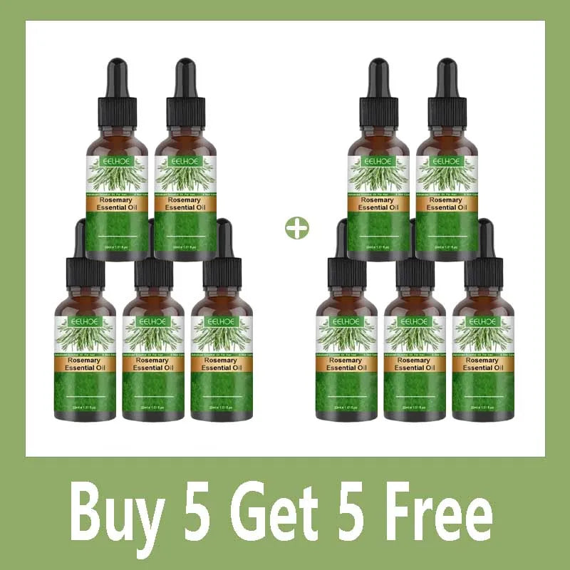 Natural Rosemary Hair Growth Essential Oil Strengthening Nourishing Moisturing Softening Luster Shiny Hair Care Healthy