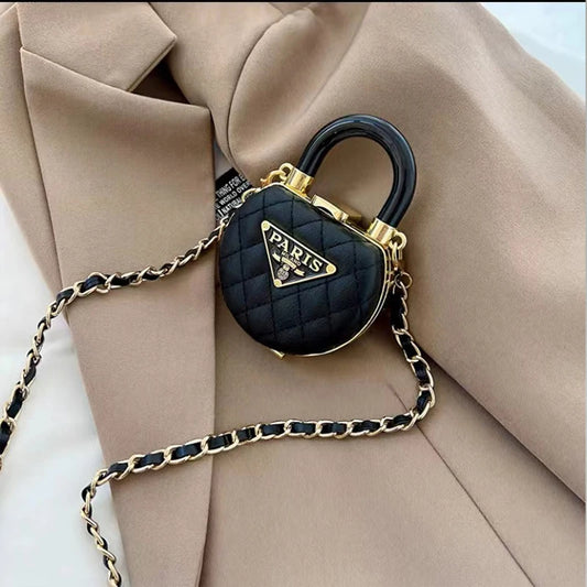 Fashion diamond mini texture retro design small daily shopping date decoration casual personalized handbag shoulder bag