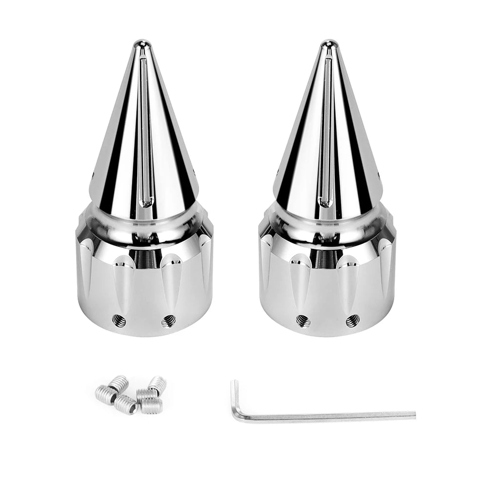 Motorcycle CNC Front Axle Nut Cover Cap Aluminum Black For Harley Sportster XL XG Touring FLHT FLHR FLTRX Dyna VRSC Softail