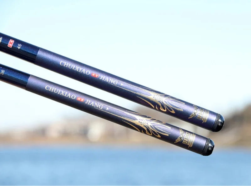 2.1-6.3-meter Lightweight Hard Tuned Carbon Fiber Fishing Rod Strength Fishing Rod Outdoor Fishing Equipment Travel Equipment