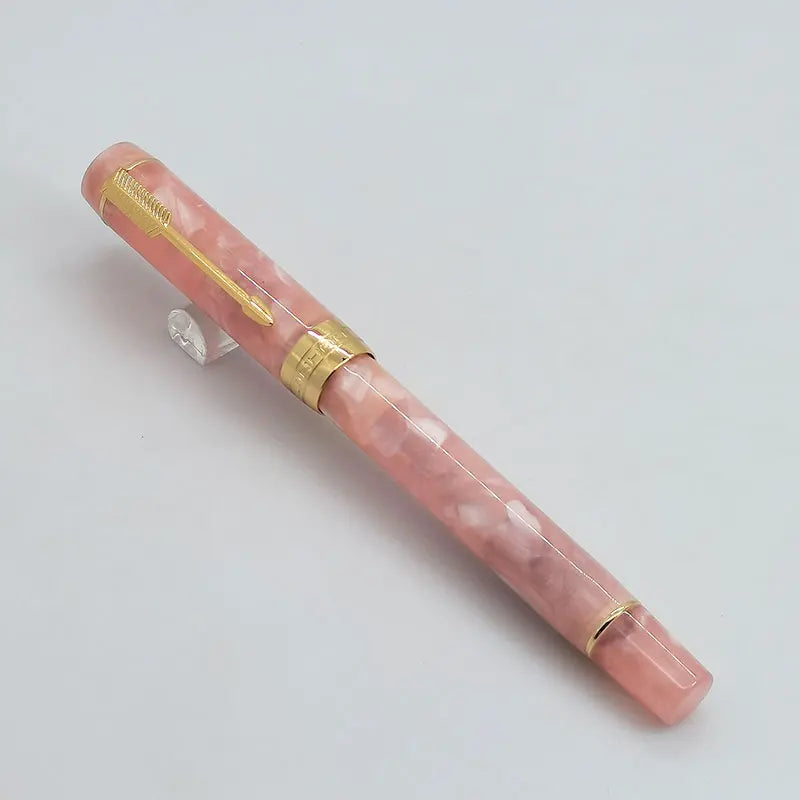 Jinhao 100 Fountain Pen Commemorative Resin Good Pen Nib 18 KGP Gold Sandwiched Thin Tod Small Business Office Gift Pen