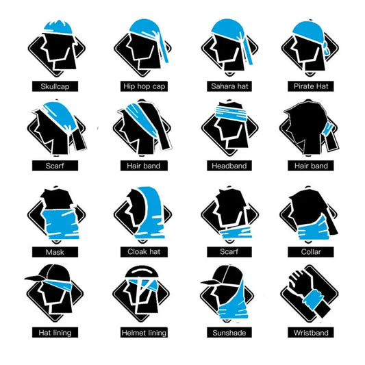 2024 New Green Bandanas Future Geometry Design Sports Headbands For Woman Man Balaclava Funny Face Mask Cycling Neck Scarf