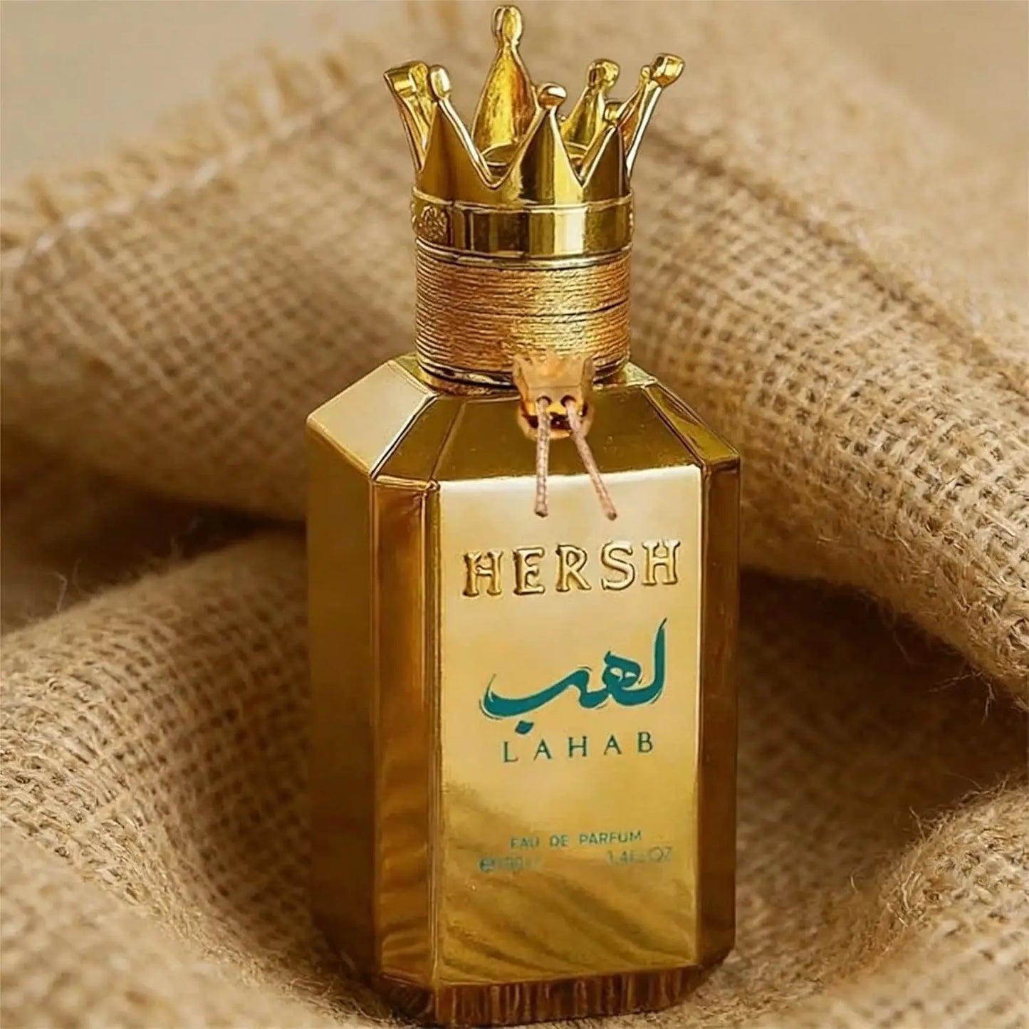 Hersh Lahab Perfume by Al Ezz Oud 3.4 oz EDP Spray, Harsh LahabLong Lasting Cologne Luxury Gold Crown Perfume