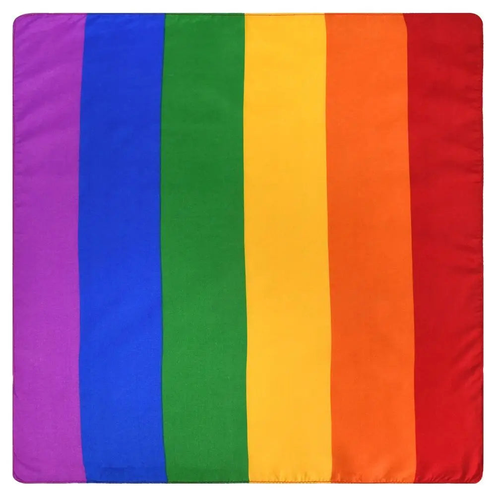 Trendy Pride Festival Pocket Square Scarf Rainbow Colorful Headband Bandana Gay Parade