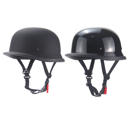 Vintage Motorcycle Cruiser Helmet German Style Half Helmet Motorcycle Helmet for Adults
