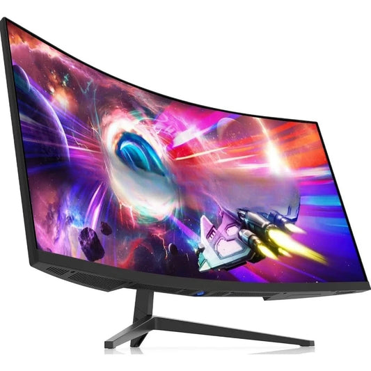 HOME.34-Inch Curved Ultrawide WQHD Monitor R1500 up to 165Hz DisplayPort x2 99% sRGB 1ms Picture by Picture, Machine Black 202
