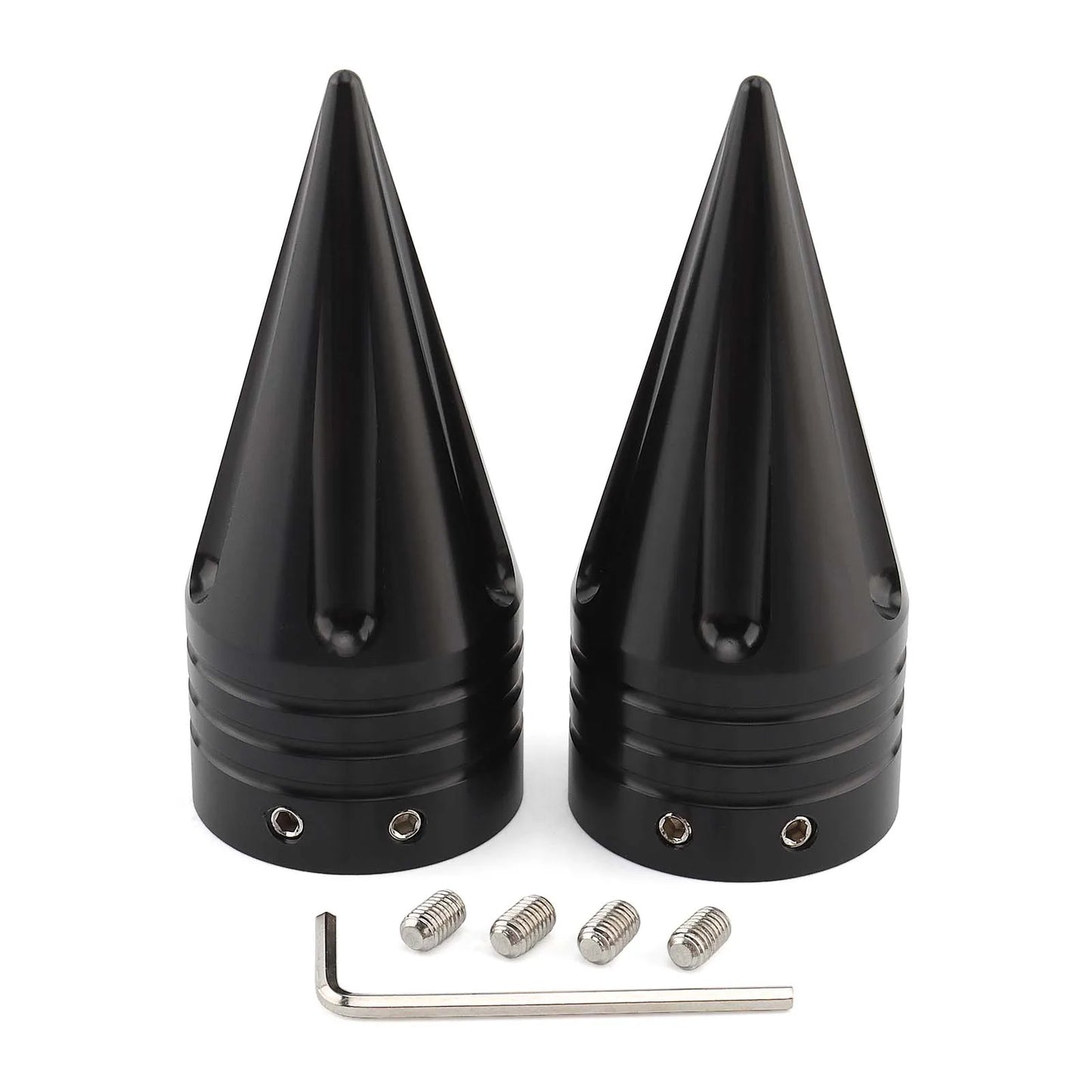 Motorcycle CNC Front Axle Nut Cover Cap Aluminum Black For Harley Sportster XL XG Touring FLHT FLHR FLTRX Dyna VRSC Softail