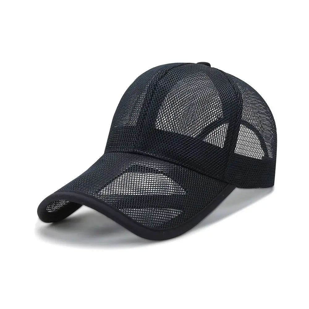 Quick Dry Outdoor Sports Adjustable Fashion Full Mesh Hats Baseball Cap Sun Protection Caps Summer Sunscreen Hats