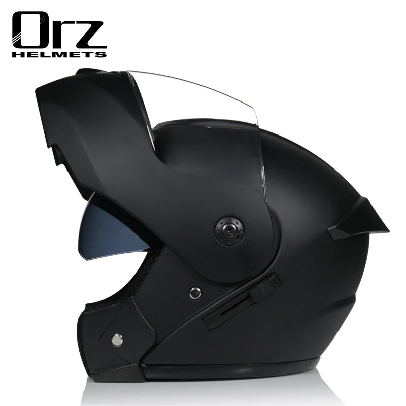 Flip Up Motorcycle Helmet Double lens full face helmet High quality DOT approved Moto cascos motociclistas capacete