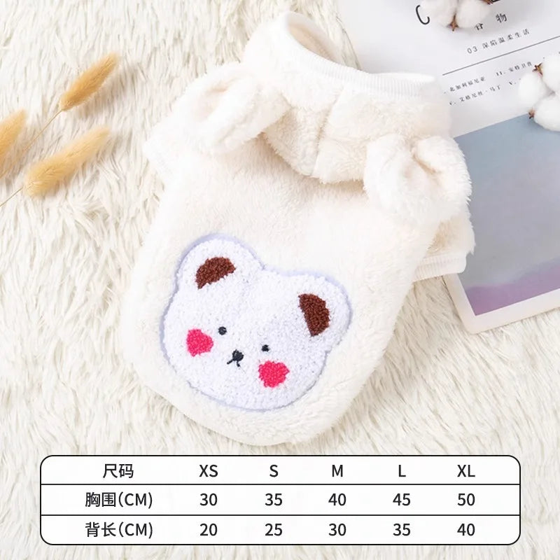 Thickened Fluffy Cotton Coat For Kittens Autumn Winter Clothes British Short Hair Doll Puppy Anti Shedding Warm Cat Jacket