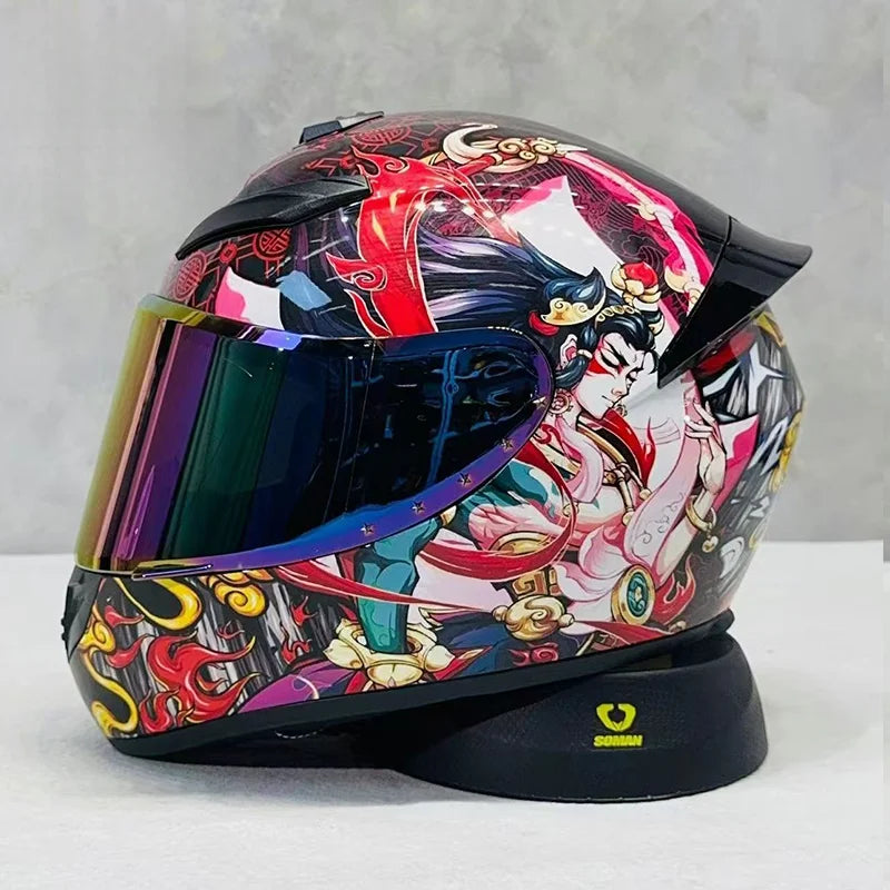 Popular Urgly Girl Full Face Motorcycle Helmet with Multiple Style Options and Unmatched Riding Freedom for Urban Riding Riders