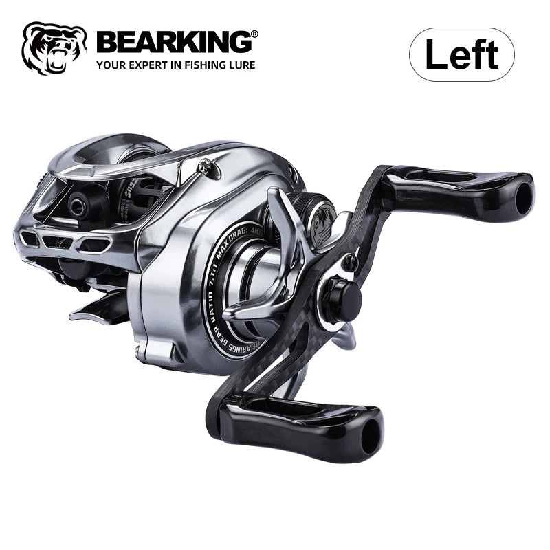 BEARKING Hot Sales Zeus-BFS 135g Lightweight Carbon Fiber 7.1:1 High-speed Ratio 8+1 Bearings Maximum Power 4kg Magnetic Brake