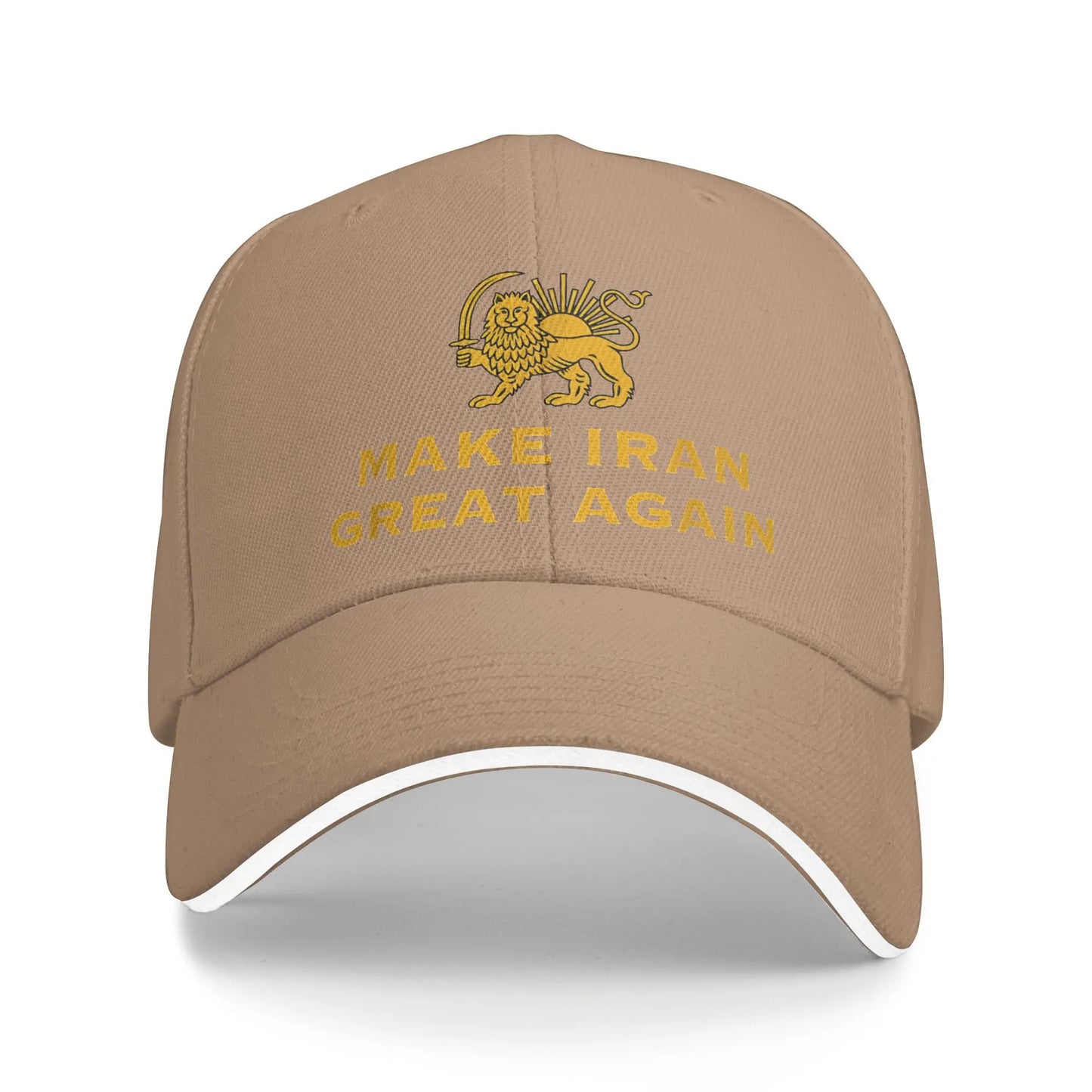 Make Iran Great Again Baseball Cap Men Women Print Trucker Hat Summer y2k Retro Running Hippie Sun Visor Baseball Caps