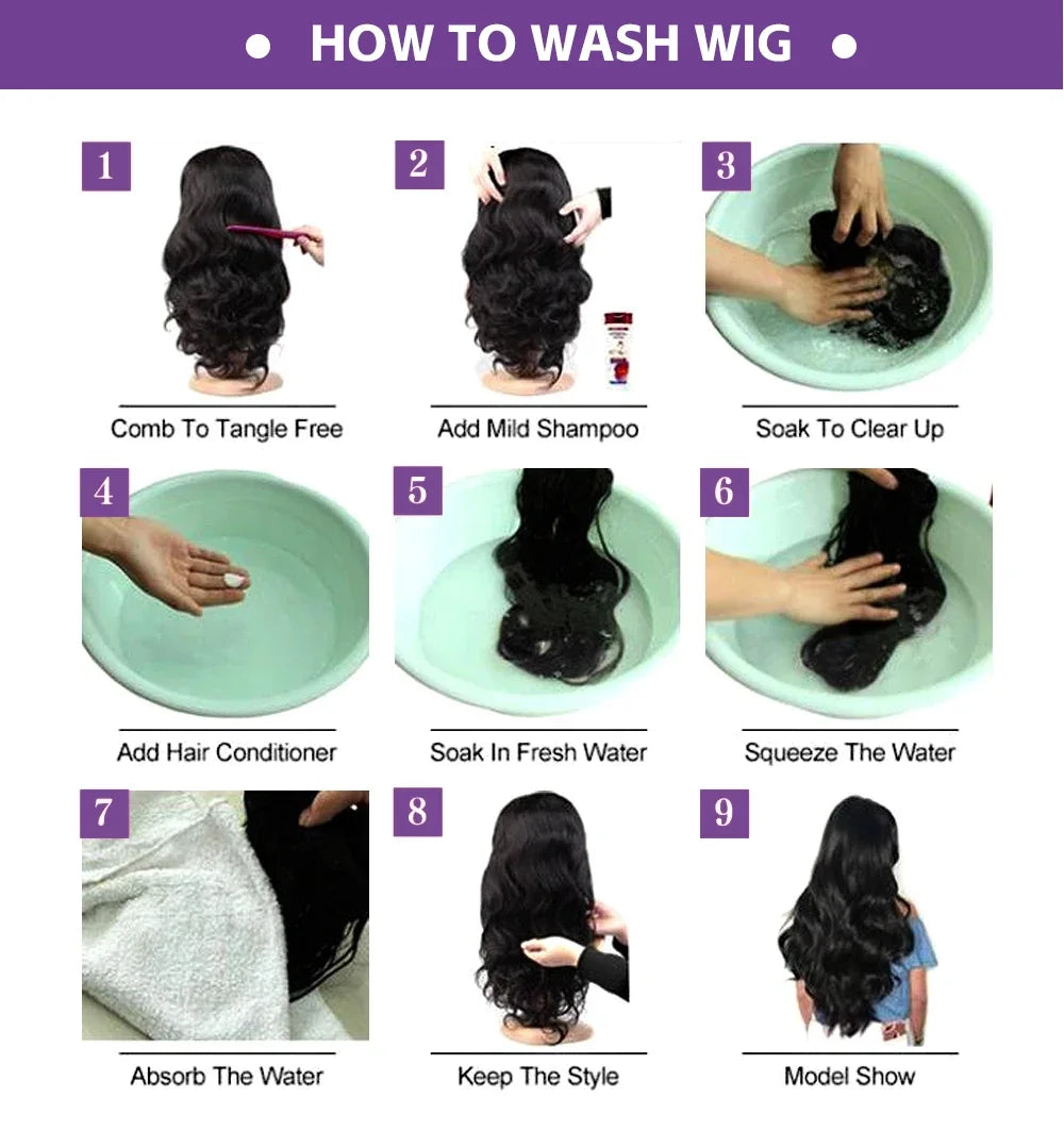 Full Frontal Real HD Lace Wig Human Hair Pre Plucked Bleached Knots 250% Density Straight Human Hair Wigs For Women 26 Inch