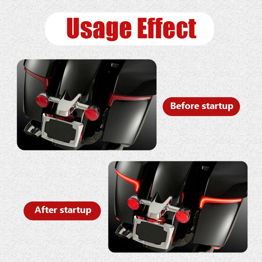 For Indian Challenger Motorcycle Led Saddlebag Brake Flowing Turn Signal Accent Light