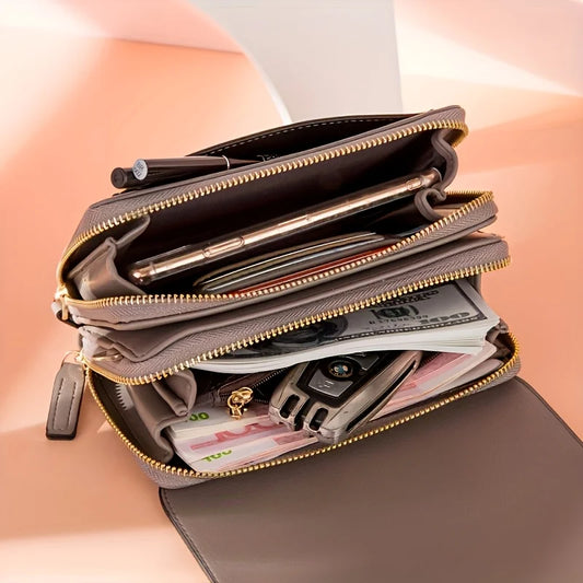 Fashionable women's wallets, shoulder bags, crossbody bags, medium to long hand-held bags, and coin purse bags for women