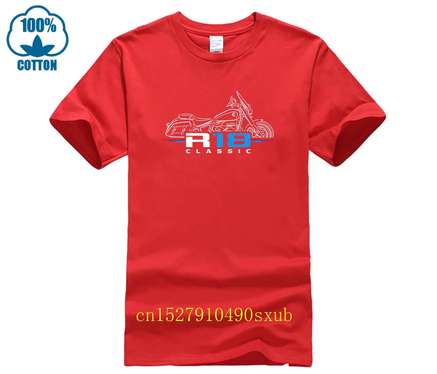 Men T Shirt Casual R18 Classic Motorcycle T-shirt Graphic Summer Short Sleeves 100% Cotton S-4xl Cool Tee