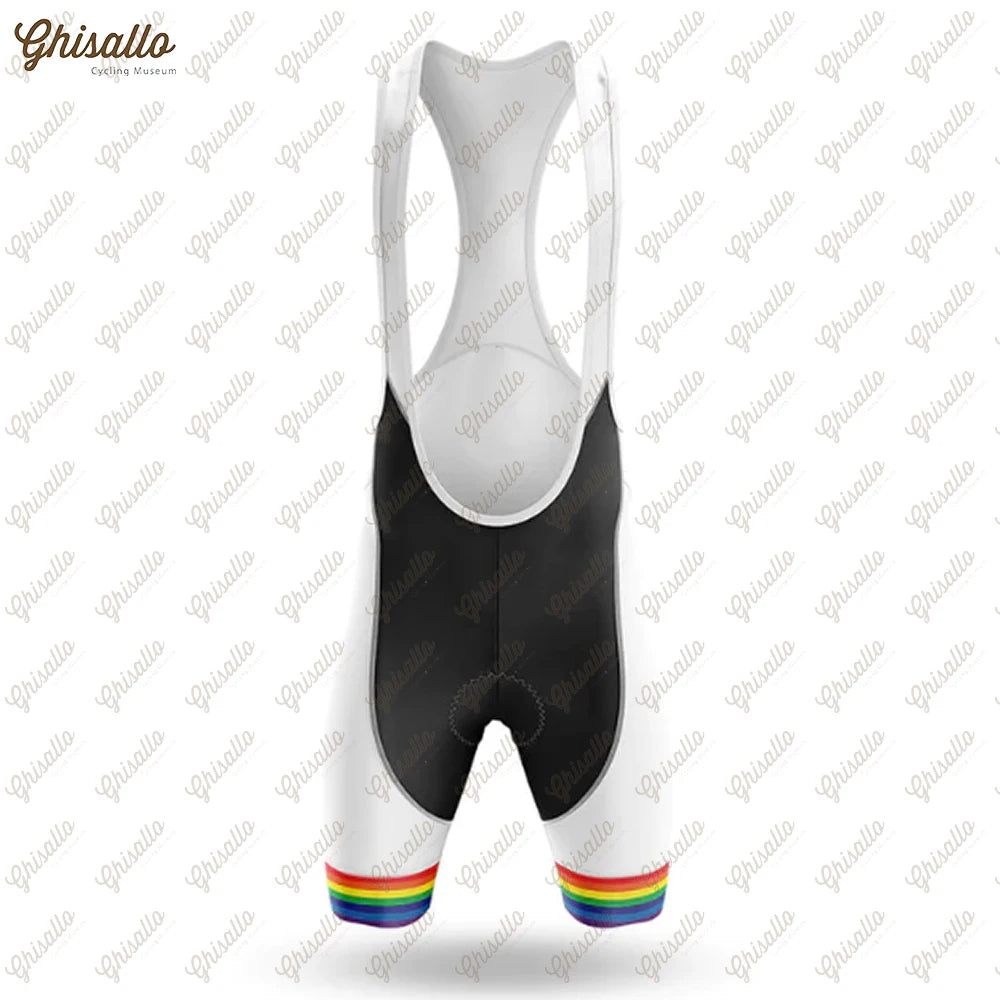 Team Ride with Pride Cycling Jersey Set, Road Bike Equipment, Men's Cycling Shirt, Quick Dry Bicycle Clothes, New