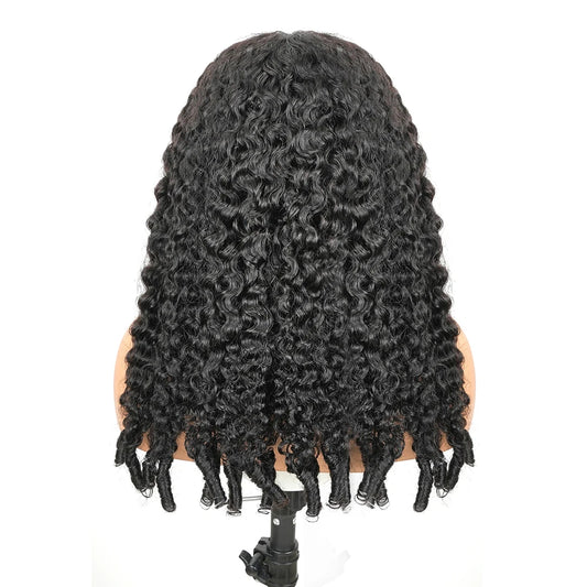 46 Inch Burmese Curly Human Hair Wig 7x6 13x6 HD Lace Frontal 200 Density Pre Plucked Glueless Natural Looking For Black Women