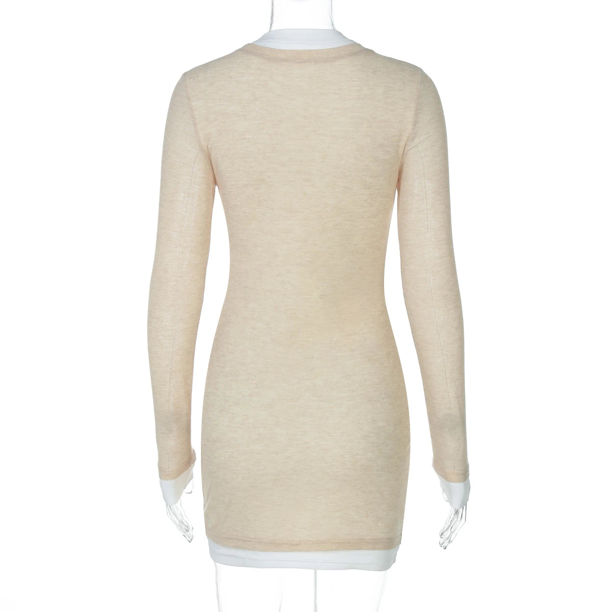 Dulzura 2025 Autumn Latest Fashion Casual O-Neck Long Sleeve Slim Patchwork Mini Dress Birthday Party Club Street Style Clothes