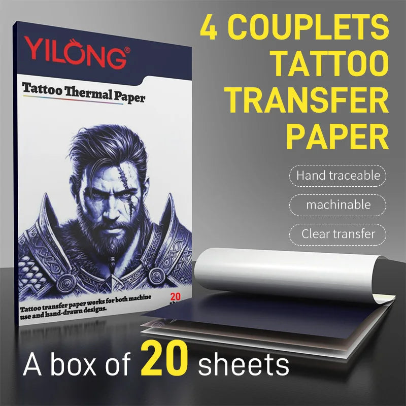10/30/50/100Pcs Tattoo Transfer Pape A4 Size Stencil Paper Copy Paper Thermal Paper for Tattoo Transfer Tattoo Supplies