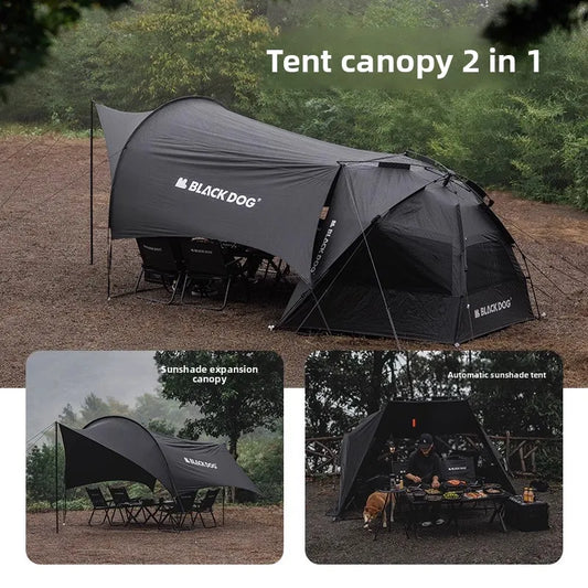 Naturehike BLACKDOG Camping Automatic Tent Waterproof Sun Shelter Beach for 2-3 People Outdoor Travel Picnic 150D Dome Tent New